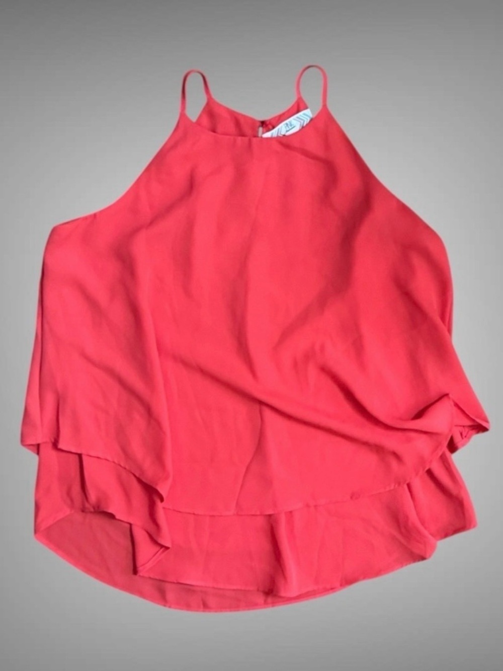 PINK ROSE LAYERED HALTER SIZE SMALL